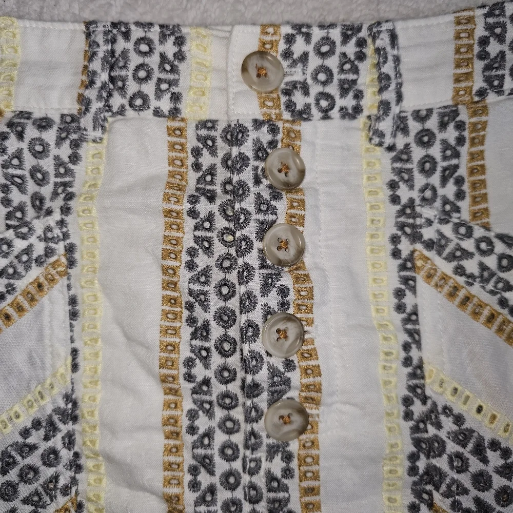 Anthropologie 2-Piece Shirt And Skirt Set Size 4
